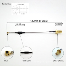 Free Custom Made SMA To IPEX Coaxial Cable With Core